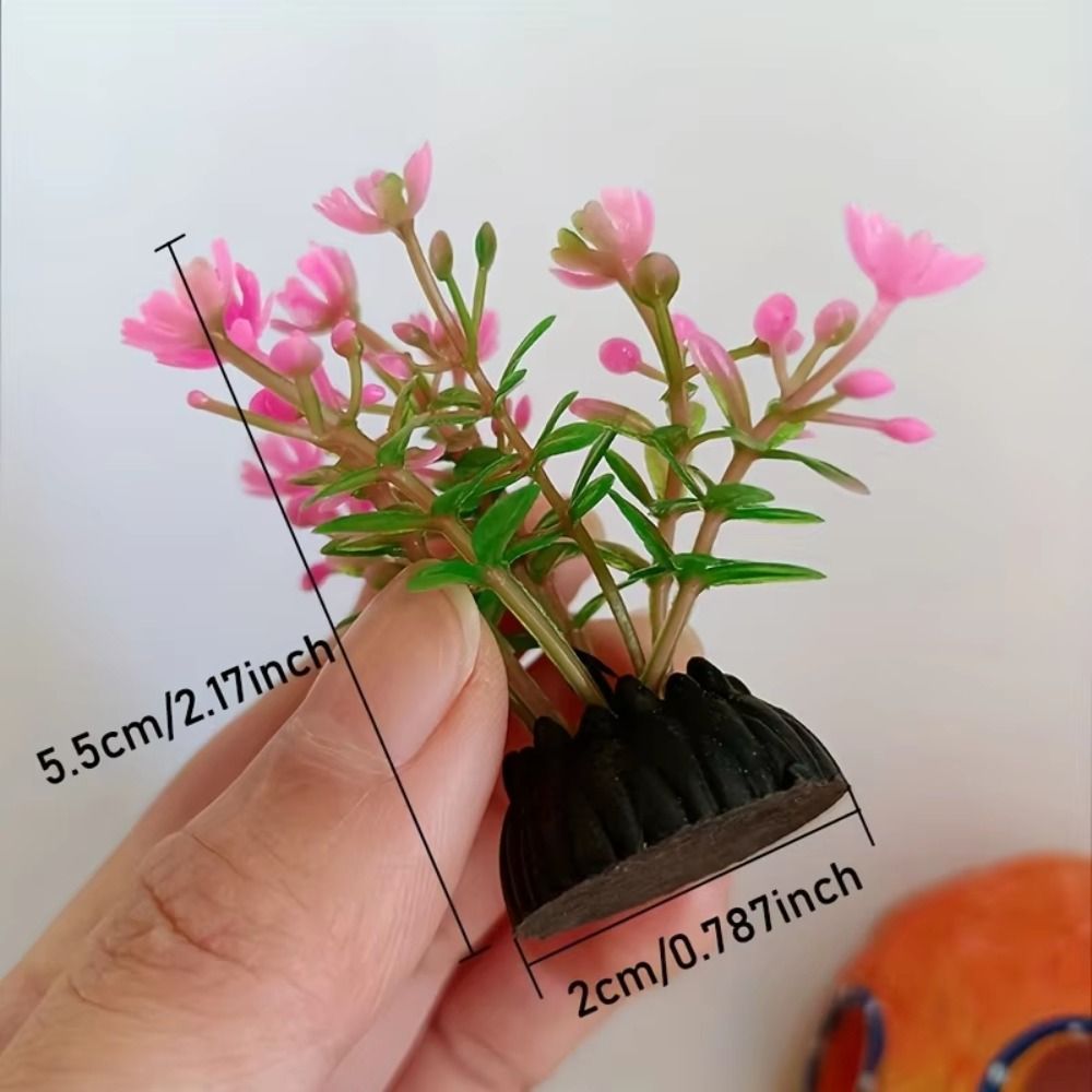 Aquarium Planted Background - Pianta Artificiale in Plastica per Acquario,