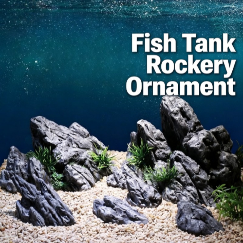 Aquarium Planted Background - Decorazione per Acquario, Simulazione di Roccia,