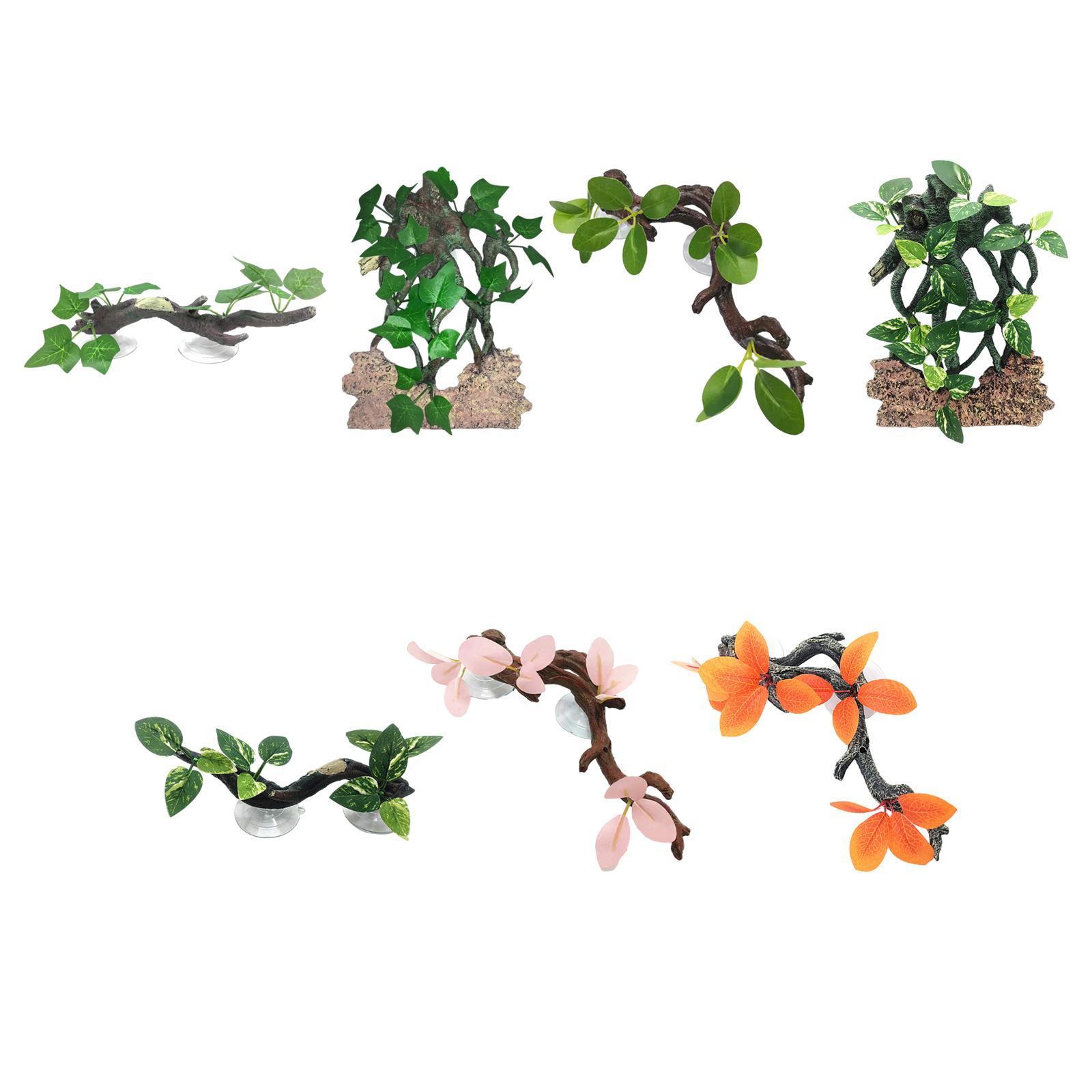 Aquarium Planted Background - Gecko pianta ornamento acquario simulazione sfondo