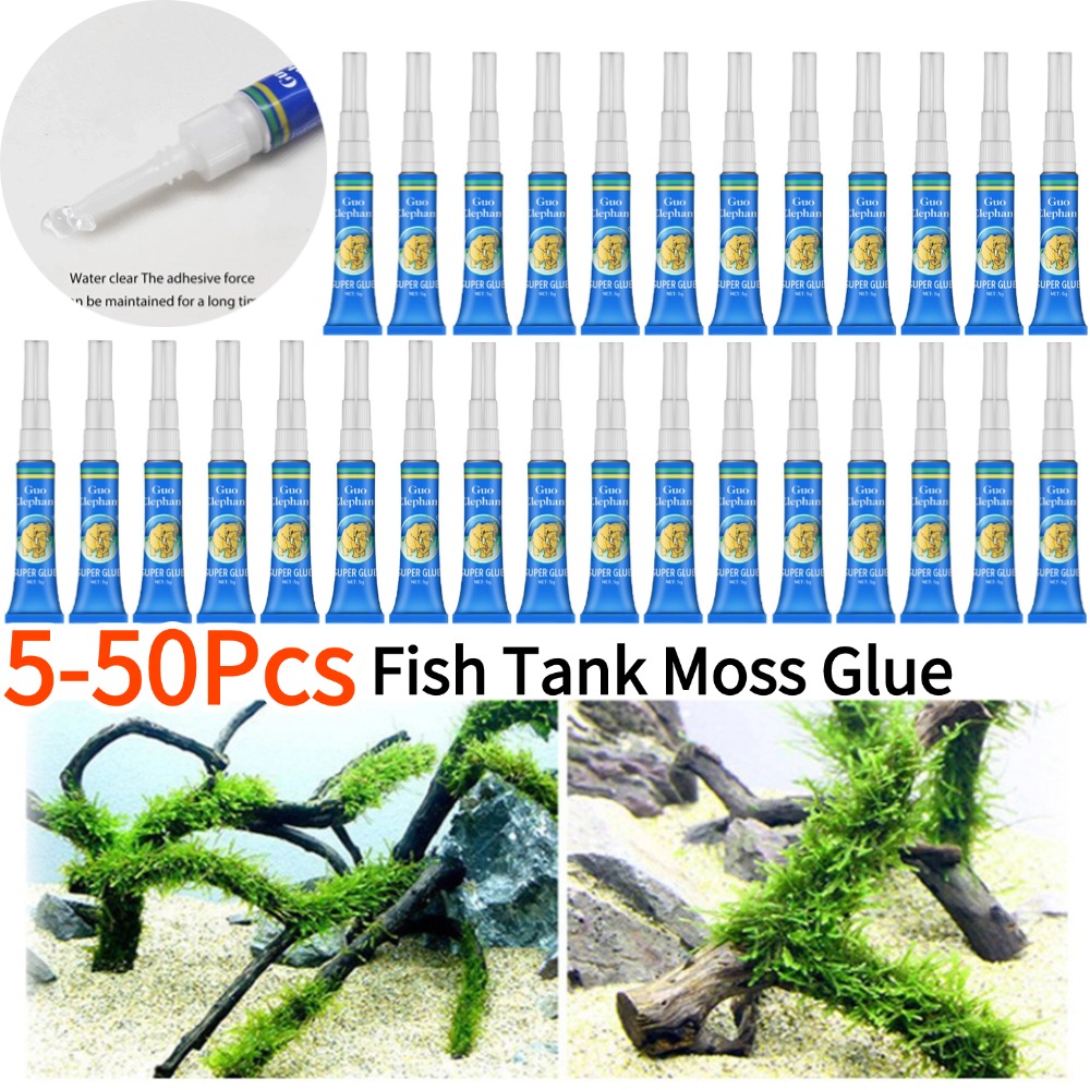 Aquarium Plant Glue Gel - 50-5 Pz Acquario Paesaggistica Muschio Colla
