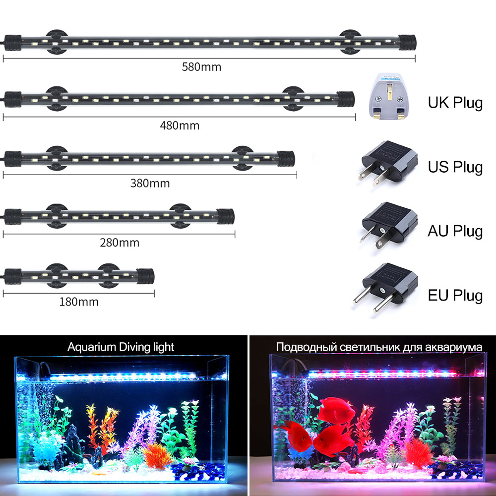Led Planted Tank Light - 90-260V Acquario Luce LED Impermeabile Acquario