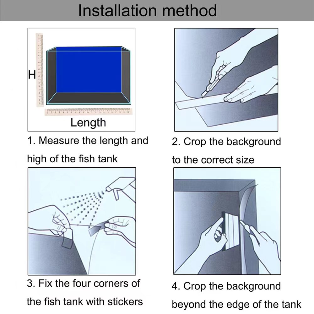Sfondo per acquario Adesivo 3D - Aquarium Planted Background recensione e prezzo
