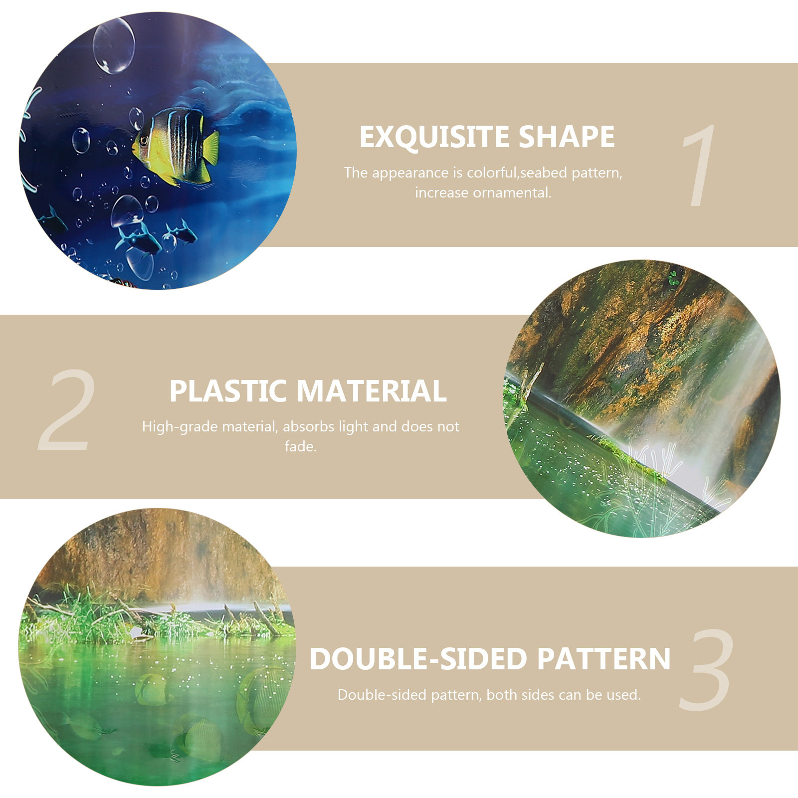 Adesivo per Sfondo Acquario 3D - Aquarium Planted Background recensione e prezzo