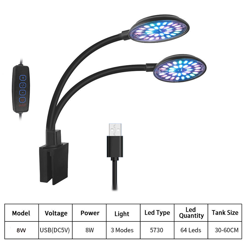 USB Acquario LED Luce per acqu - Led Planted Tank Light recensione e prezzo
