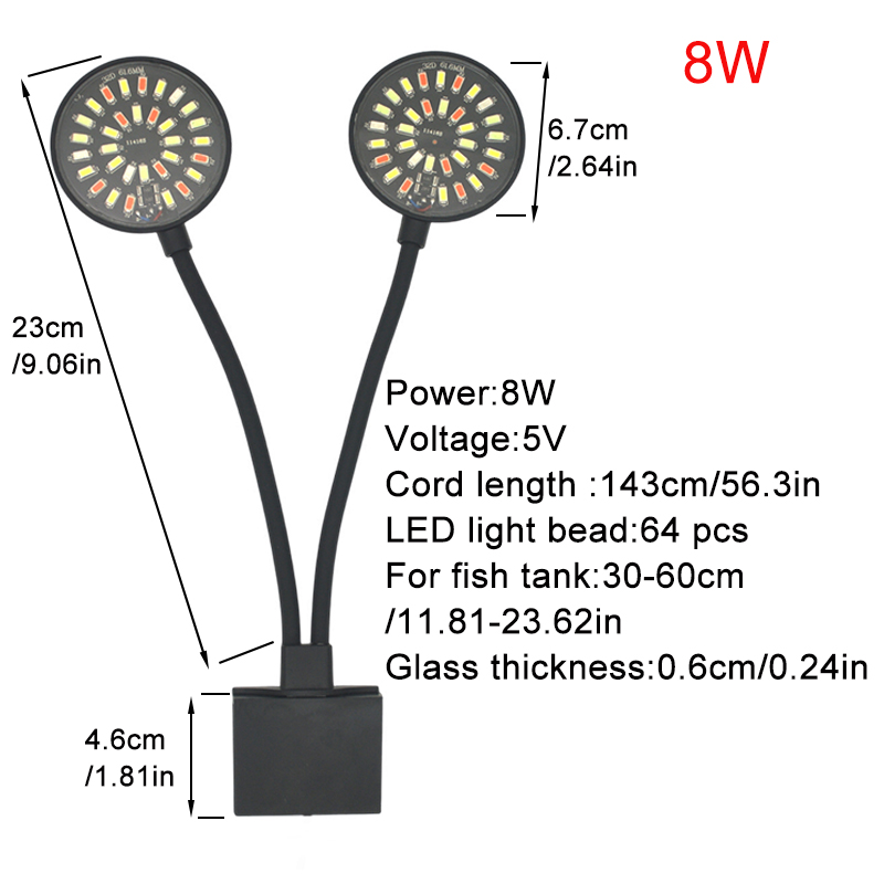 USB Acquario LED Luce per acqu - Led Planted Tank Light recensione e prezzo
