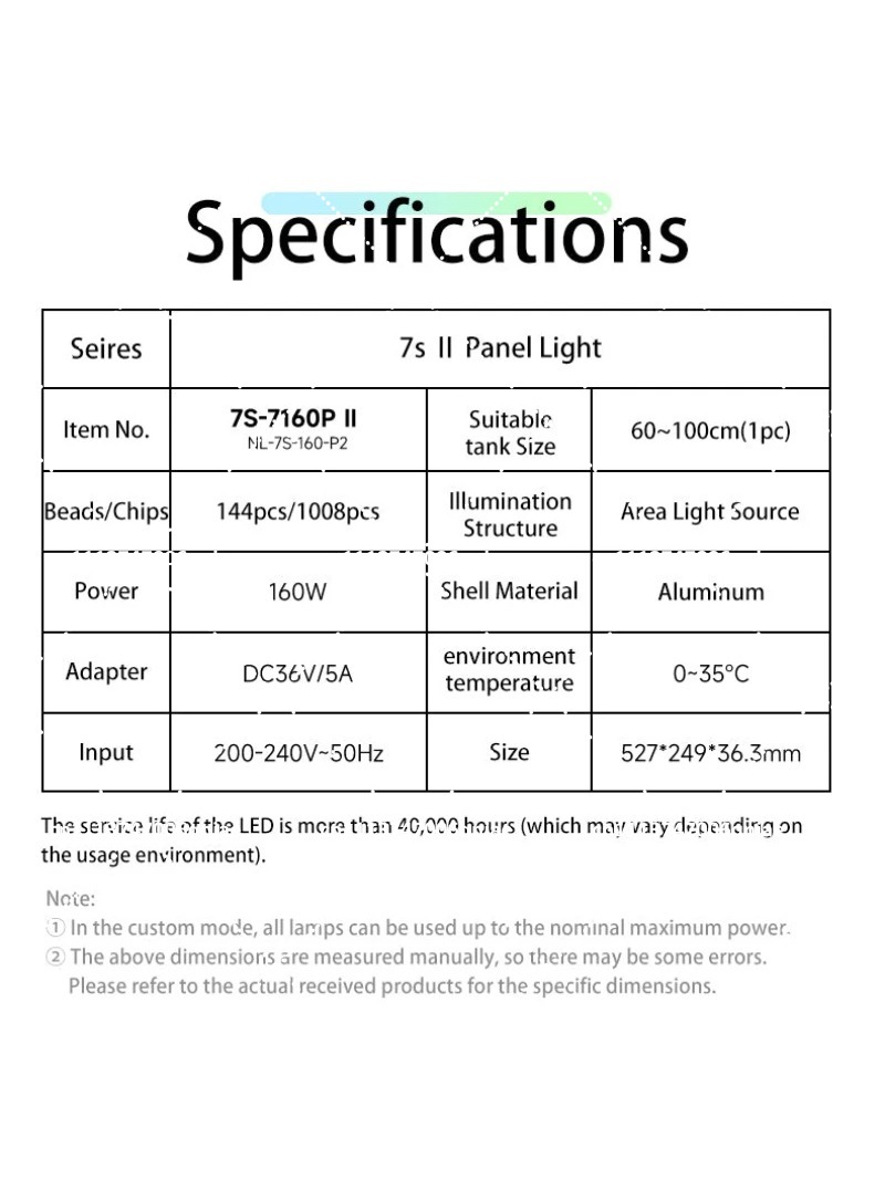 Luce LED per Acquario 160W RGB - Led Planted Tank Light recensione e prezzo